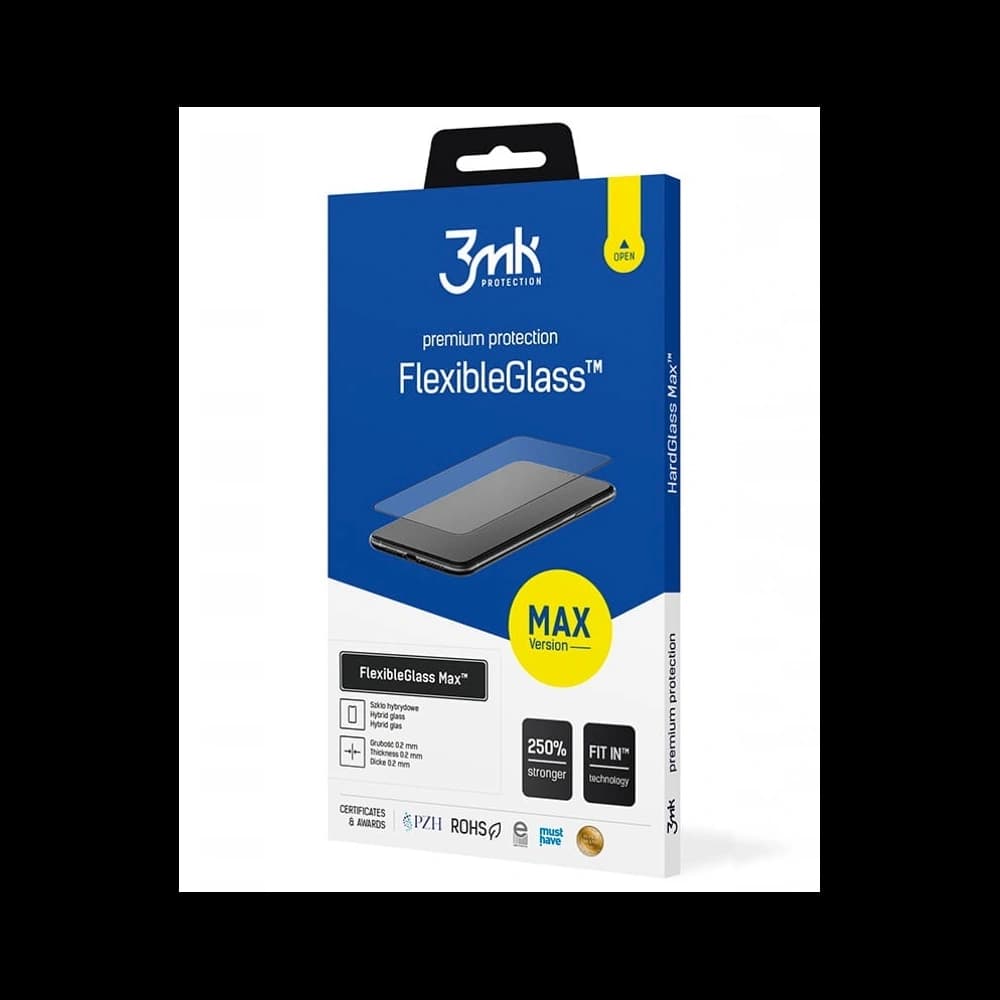 Hibrid üveg 3MK FlexibleGlass Max Samsung Galaxy M21 fekete - 1