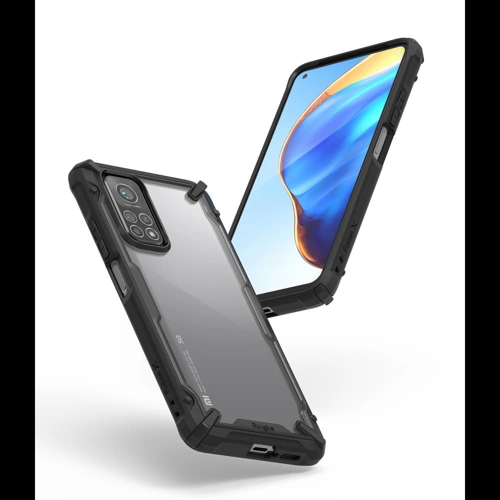 Etui Ringke Fusion-X Xiaomi Mi 10T/Pro Camo (Moro) černá - 3