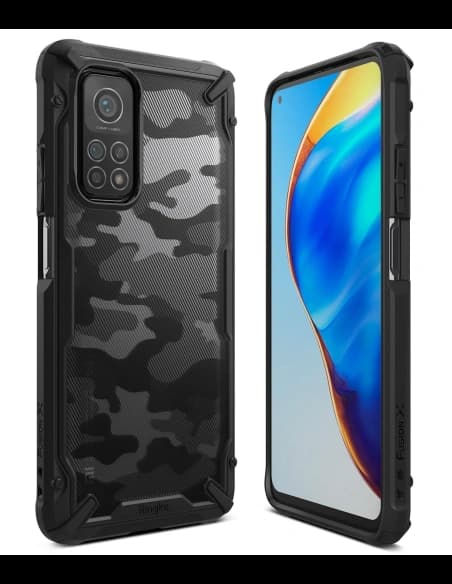 Ringke Xiaomi Tasche Fusion-X Mi 10T/Pro Camo (Moro) Schwarz