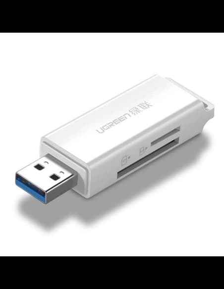 UGREEN CM104 SD/microSD USB 3.0 memory card reader (white)