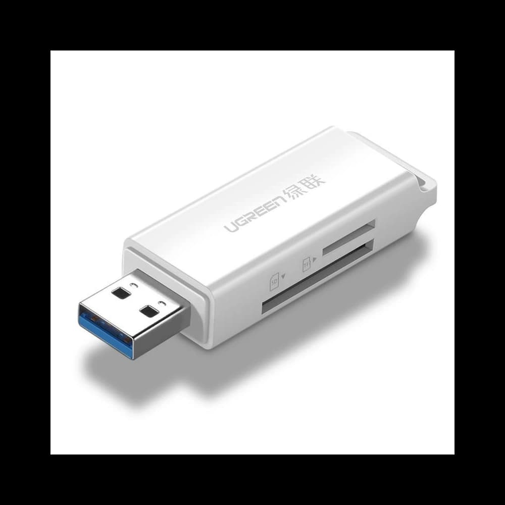 UGREEN CM104 SD/microSD USB 3.0 memory card reader (white) - 1