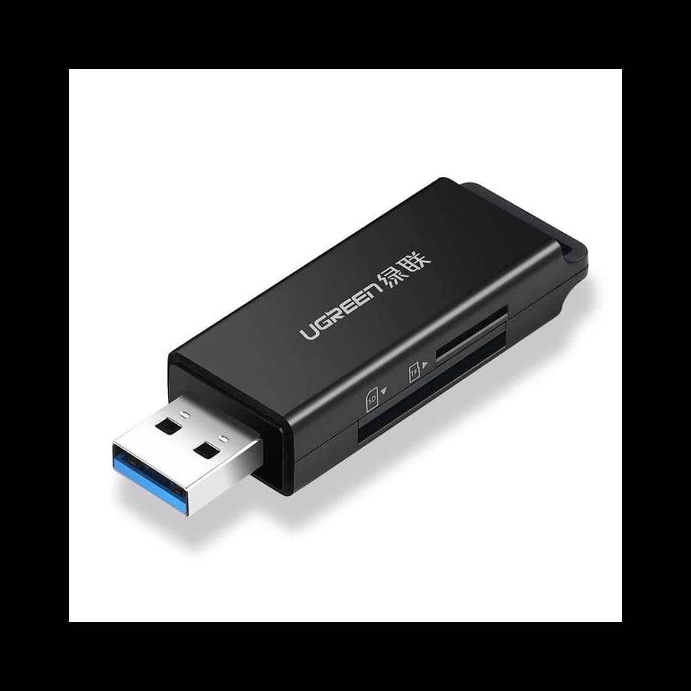 UGREEN CM104 SD/microSD USB 3.0 memory card reader (black) - 1