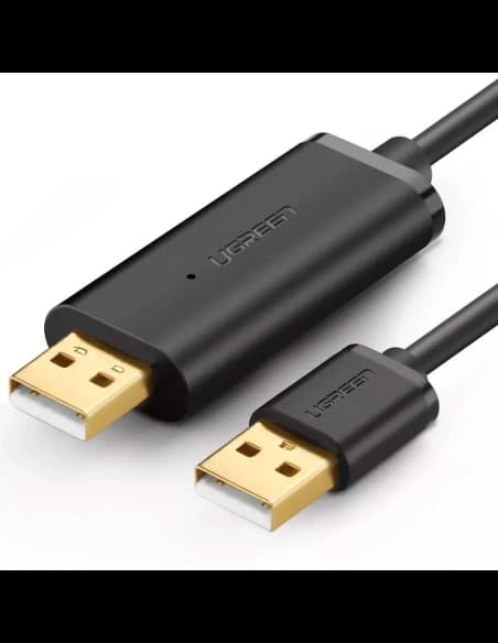 UGREEN US166 Kabel USB A-A pro přenos dat, 2m (černý)