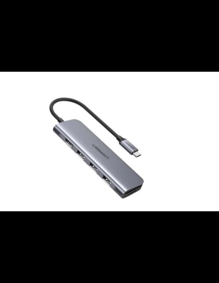 UGREEN USB-C to 3 Ports USB-A 3.0 Hub + HDMI + TF/SD (Space Gray)