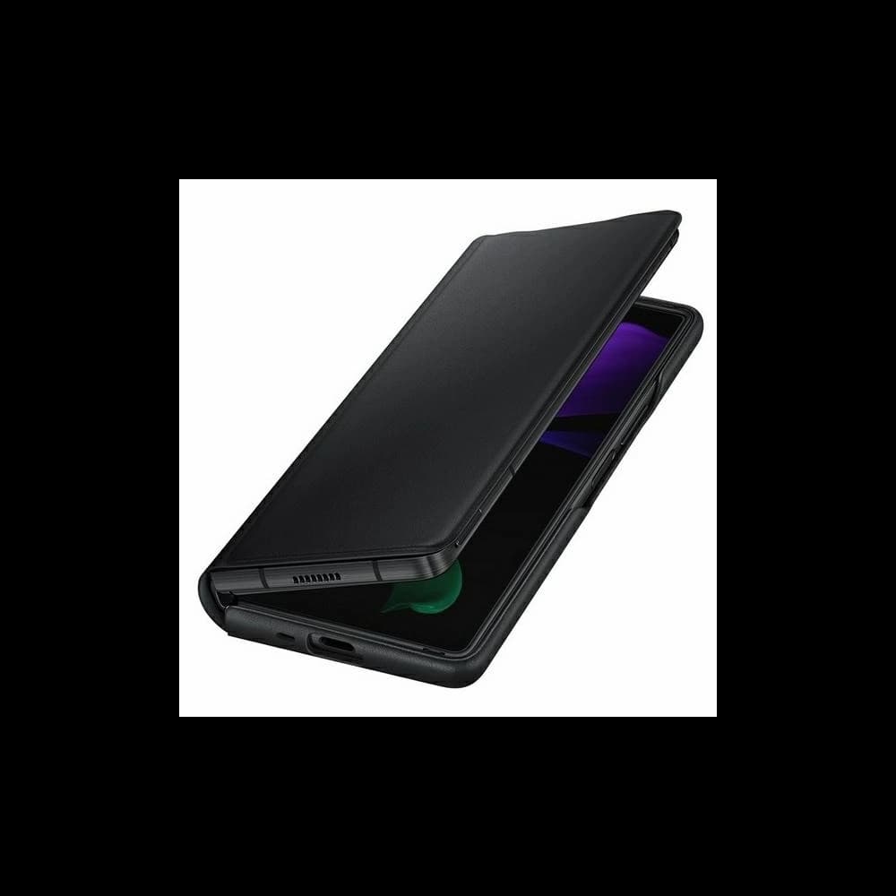 Etui Samsung Galaxy Z Fold 2 5G EF-FF916LB černé/black Leather Flip Cover - 1