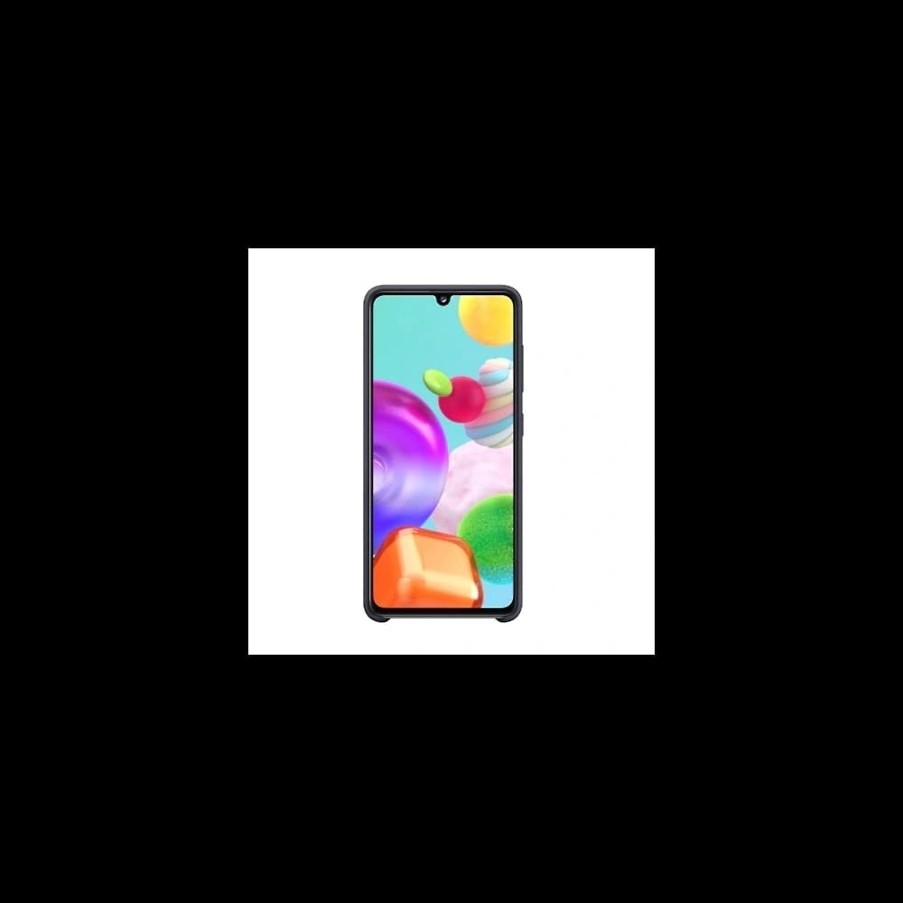 Etui Samsung Galaxy A41 EF-PA415TB negru/black Silicone Cover - 2