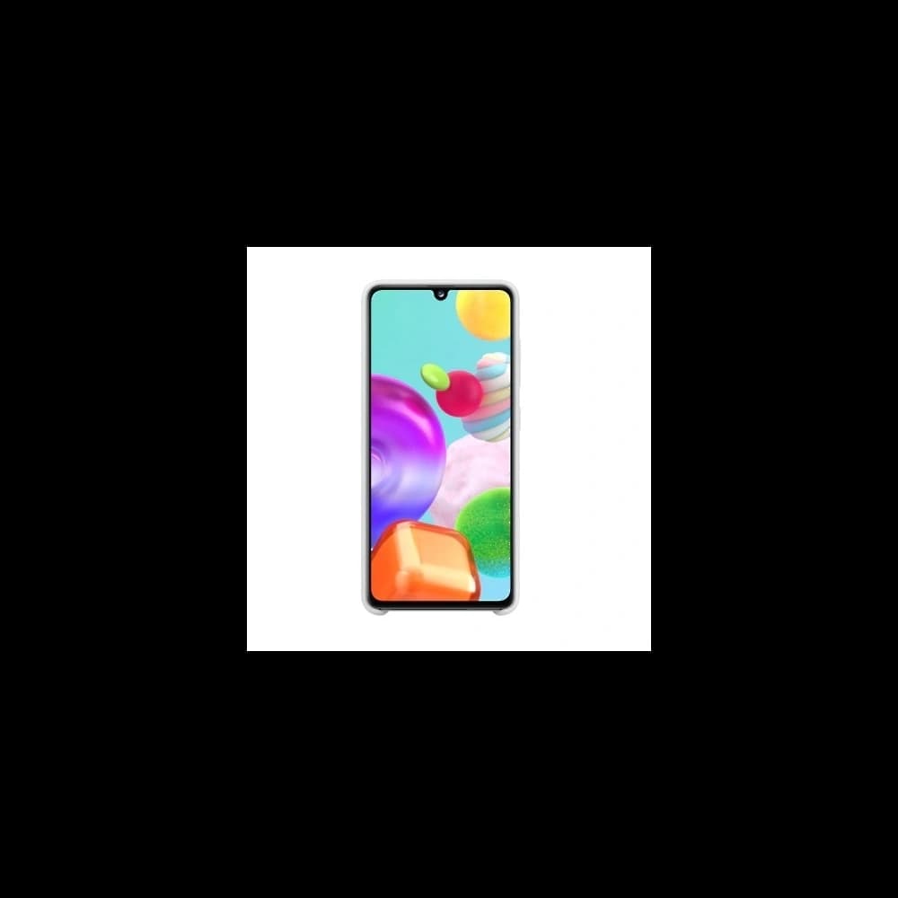 Etui Samsung Galaxy A41 EF-PA415TW alb/white Silicone Cover - 2