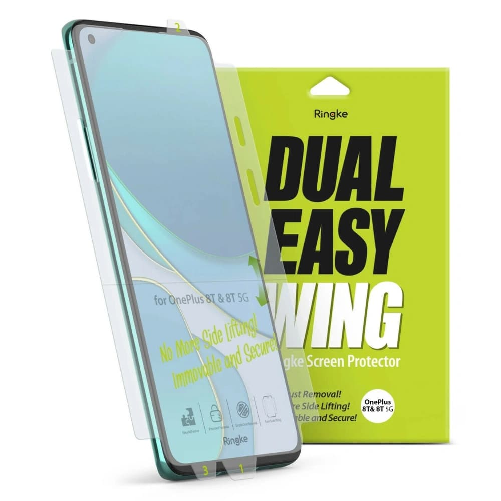 Hidrogél fólia Ringke Dual Easy Wing Full Cover OnePlus 8T [2 PACK] - 1