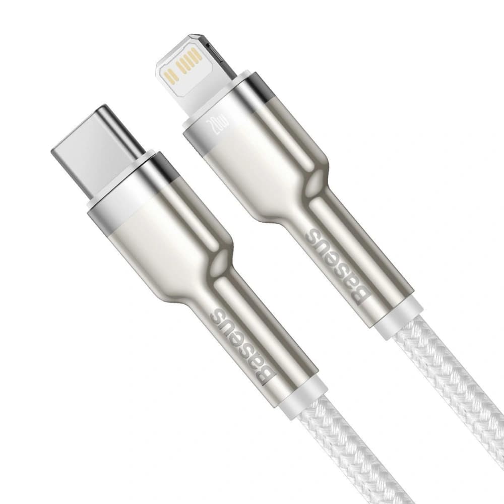 USB-C to Lightning kábel Baseus Cafule, PD, 20W, 2m (fehér) - 2