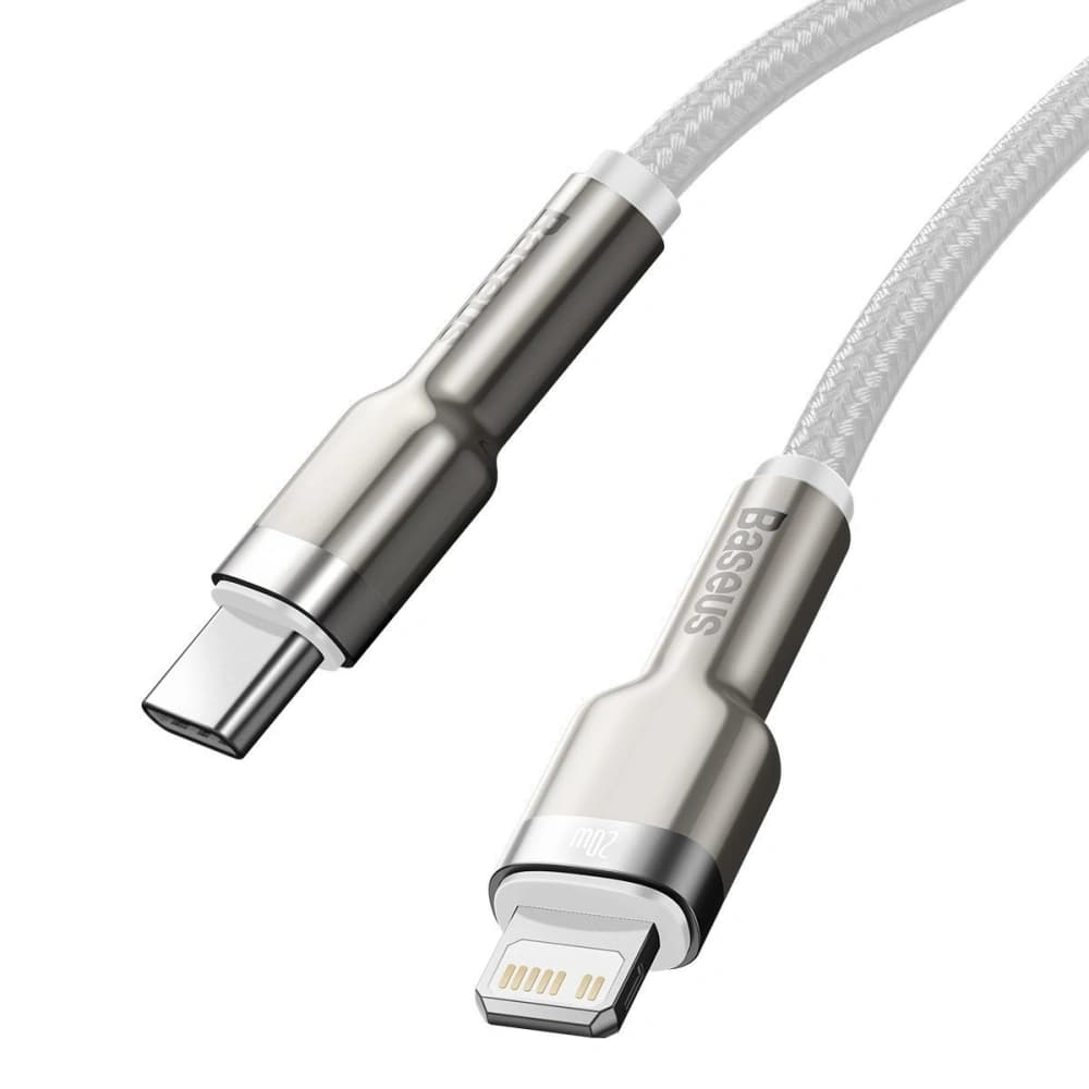 USB-C to Lightning kábel Baseus Cafule, PD, 20W, 2m (fehér) - 4