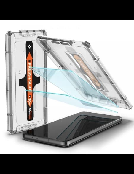 Sticlă securizată Spigen GLAS.tR ez Fit Samsung Galaxy S21+ Plus [2 PACK]