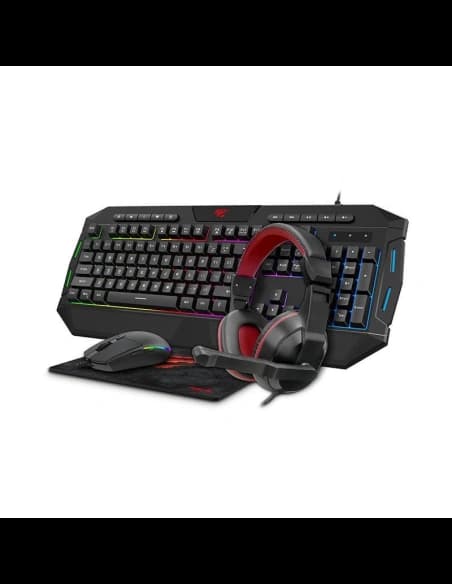 Herní sada 4w1 Havit GAMENOTE KB501CM Sluchátka + klávesnice + myš + podložka