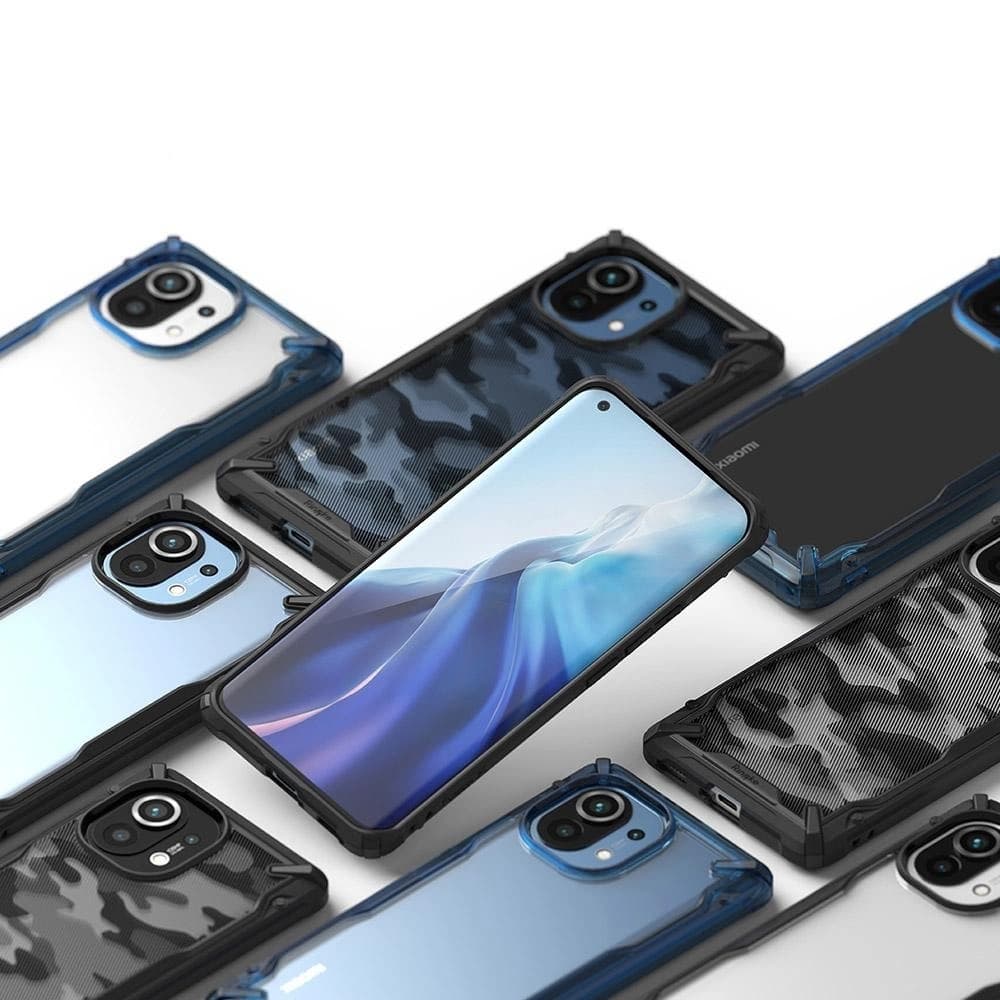 Ringke Xiaomi Tasche Fusion-X Design Mi 11 Camo (Moro) Schwarz - 8