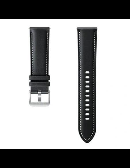 Pasek Samsung Galaxy Watch 22mm ET-SLR84LBEGEU Stitch Leather czarny/black