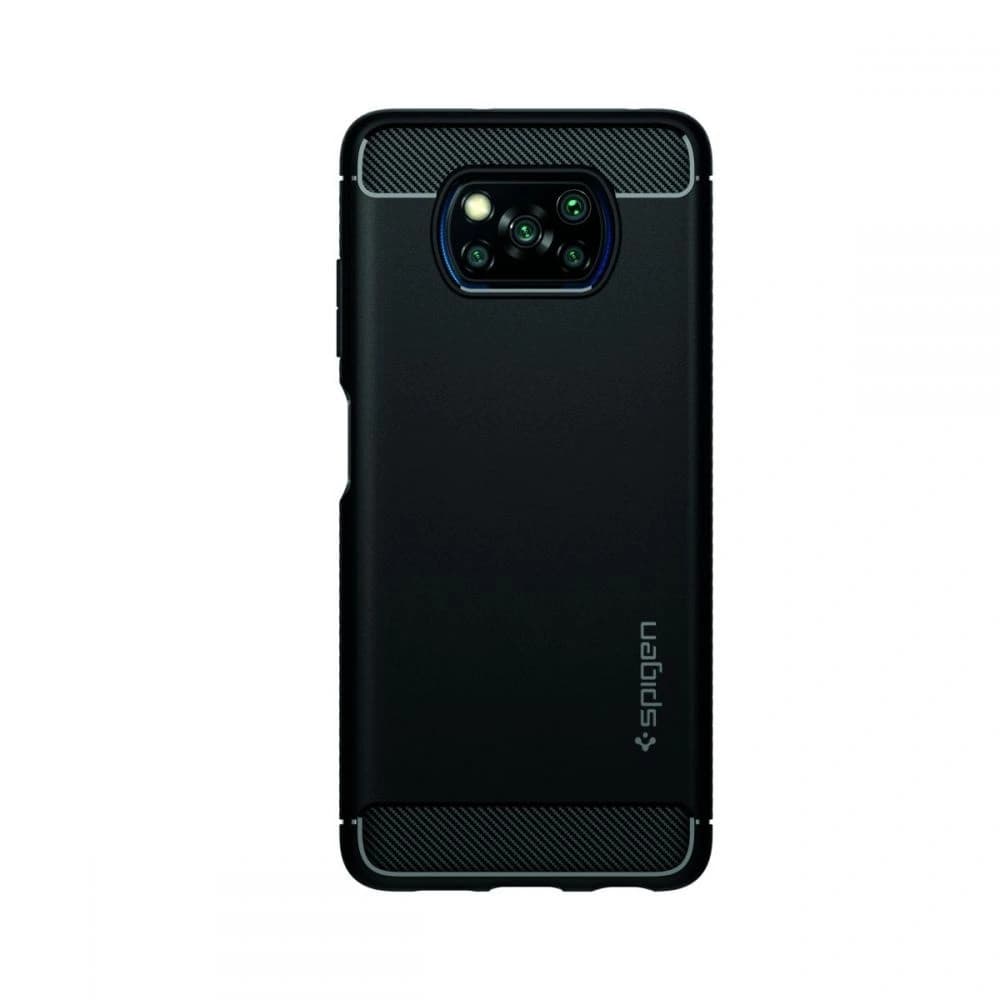 Etui Spigen Rugged Armor Pocophone X3/Pro/NFC Matt Fekete - 2