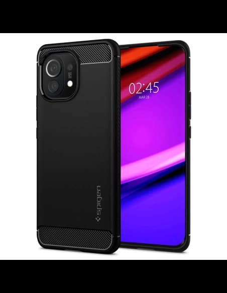 Spigen Xiaomi Tasche Rugged Armor Mi 11 Mattschwarz