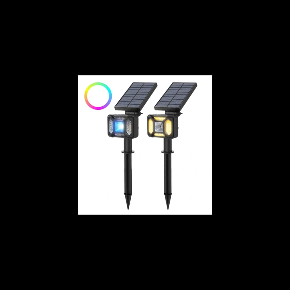 External Blitzwolf LED solar lamp BW-OLT5 with dusk sensor, 1800mAh, RGB - 1