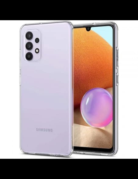 Spigen Samsung Gehäuse Flüssigkristall Galaxy A32 LTE Kristallklar