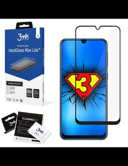 3MK Samsung Gehärtetes Glas HardGlass Max Lite Galaxy M21 schwarz