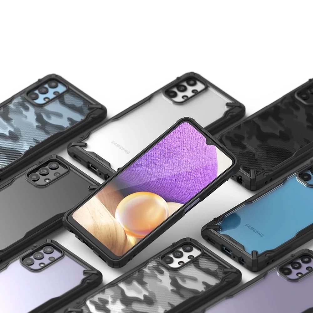 Etui Ringke Fusion-X Design Samsung Galaxy A32 5G Camo (Moro) Fekete - 6