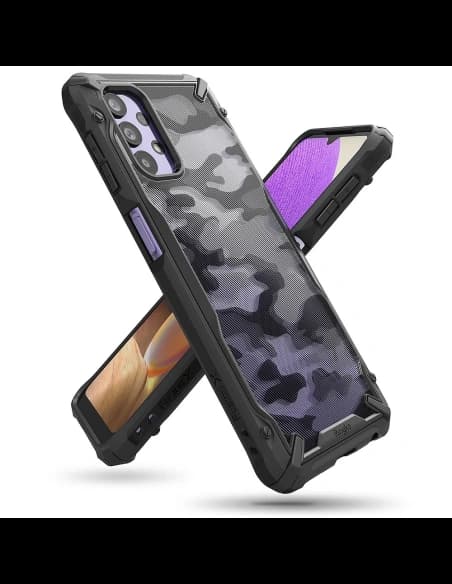 Ringke Fusion-X Design Samsung Galaxy A32 5G Camo (Moro) Black
