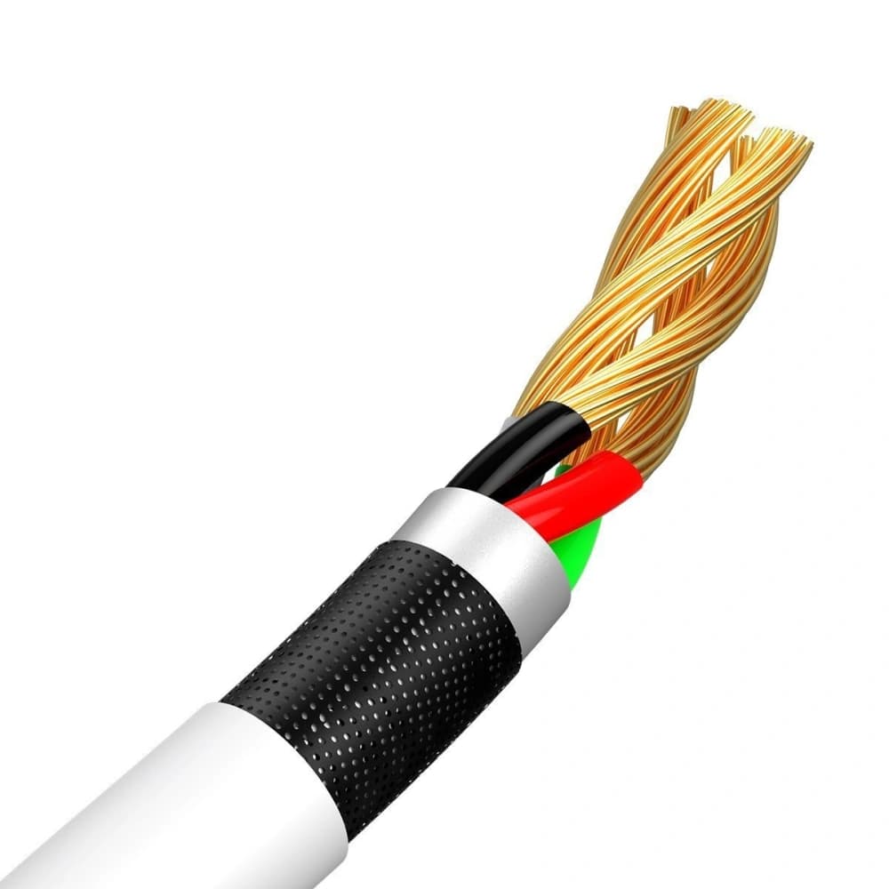 Baseus 1.5m Micro-USB-auf-USB-Kabel Simple Wisdom, 2,1A, (weiß) 2Stk. - 3