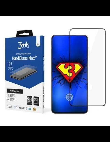 Sticlă securizată 3MK HardGlass Max Samsung Galaxy S21+ Plus neagră