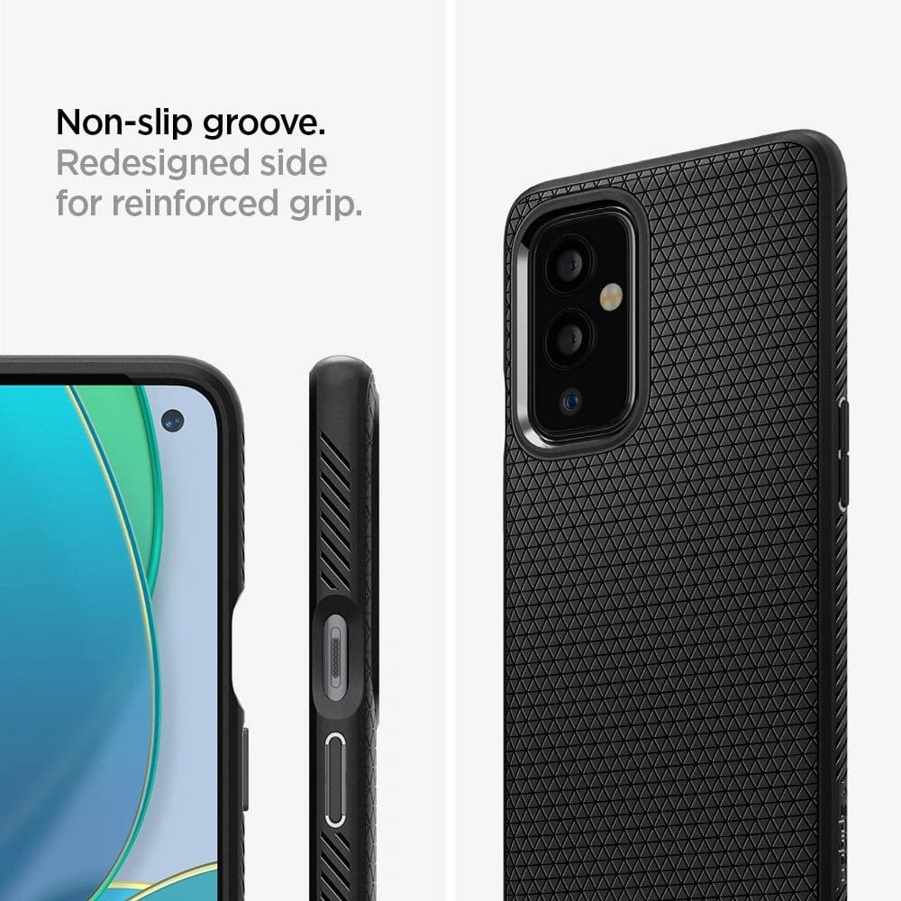Etui Spigen Liquid Air OnePlus 9 Matně černé - 4