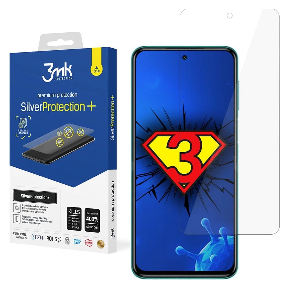 Antimikrobní ochranná fólie 3MK Silver Protect+ Redmi Note 9S - 1