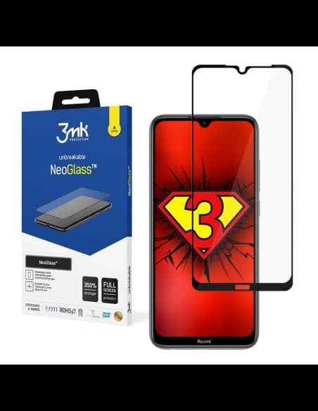 Sticlă de protecție 3MK NeoGlass Redmi Note 8T Full Cover neagră