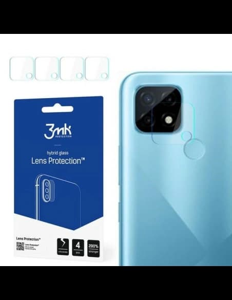 Hibrid üveg a fényképezőgép objektívhez 3MK Lencsevédő Realme C21 [4 PACK]