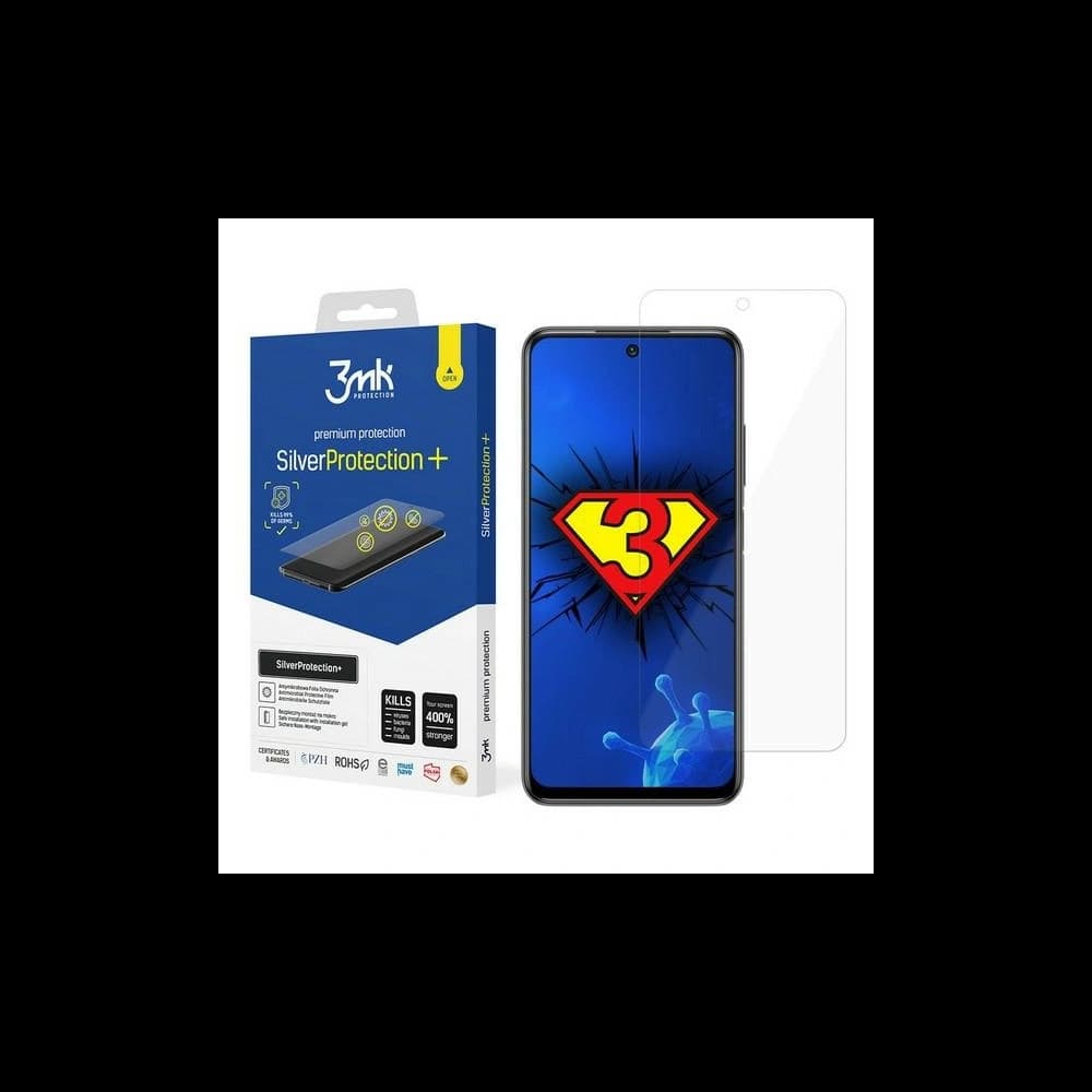 3MK Antimikrobielle Schutzfolie Silver Protect+ Redmi Note 10 - 1