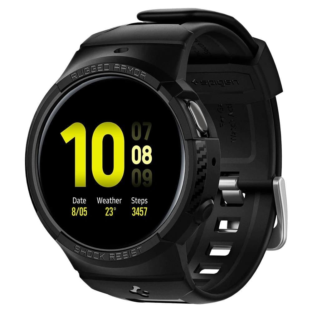 Spigen Rugged Armor Pro Samsung Galaxy Watch Active 2 44mm Matte Black - 1