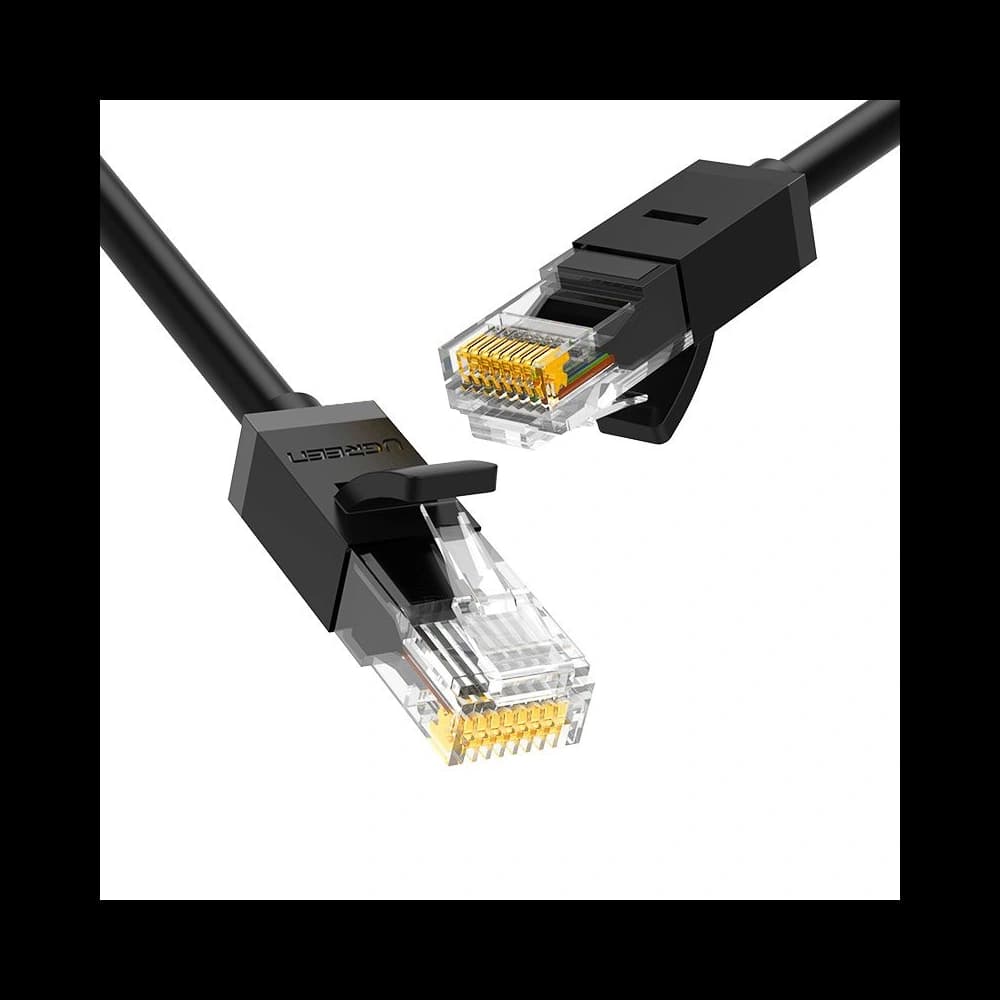 UGREEN internetkábel Ethernet patchcord RJ45 Cat 6 UTP 1000Mbps 20m fekete (20166) - 1
