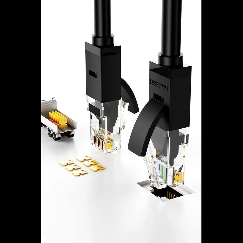 UGREEN internetkábel Ethernet patchcord RJ45 Cat 6 UTP 1000Mbps 20m fekete (20166) - 5