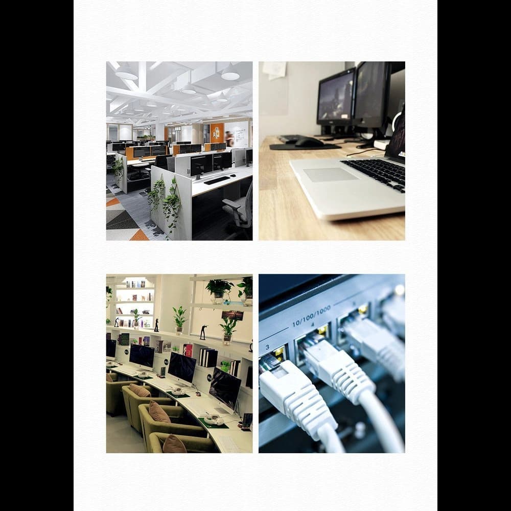 UGREEN internetkábel Ethernet patchcord RJ45 Cat 6 UTP 1000Mbps 20m fekete (20166) - 10