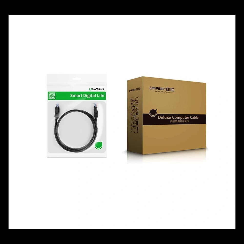 UGREEN internetkábel Ethernet patchcord RJ45 Cat 6 UTP 1000Mbps 20m fekete (20166) - 12