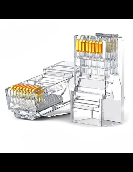 Ugreen 10x plug connector RJ45 8P8C Cat 6 transparent (50961)