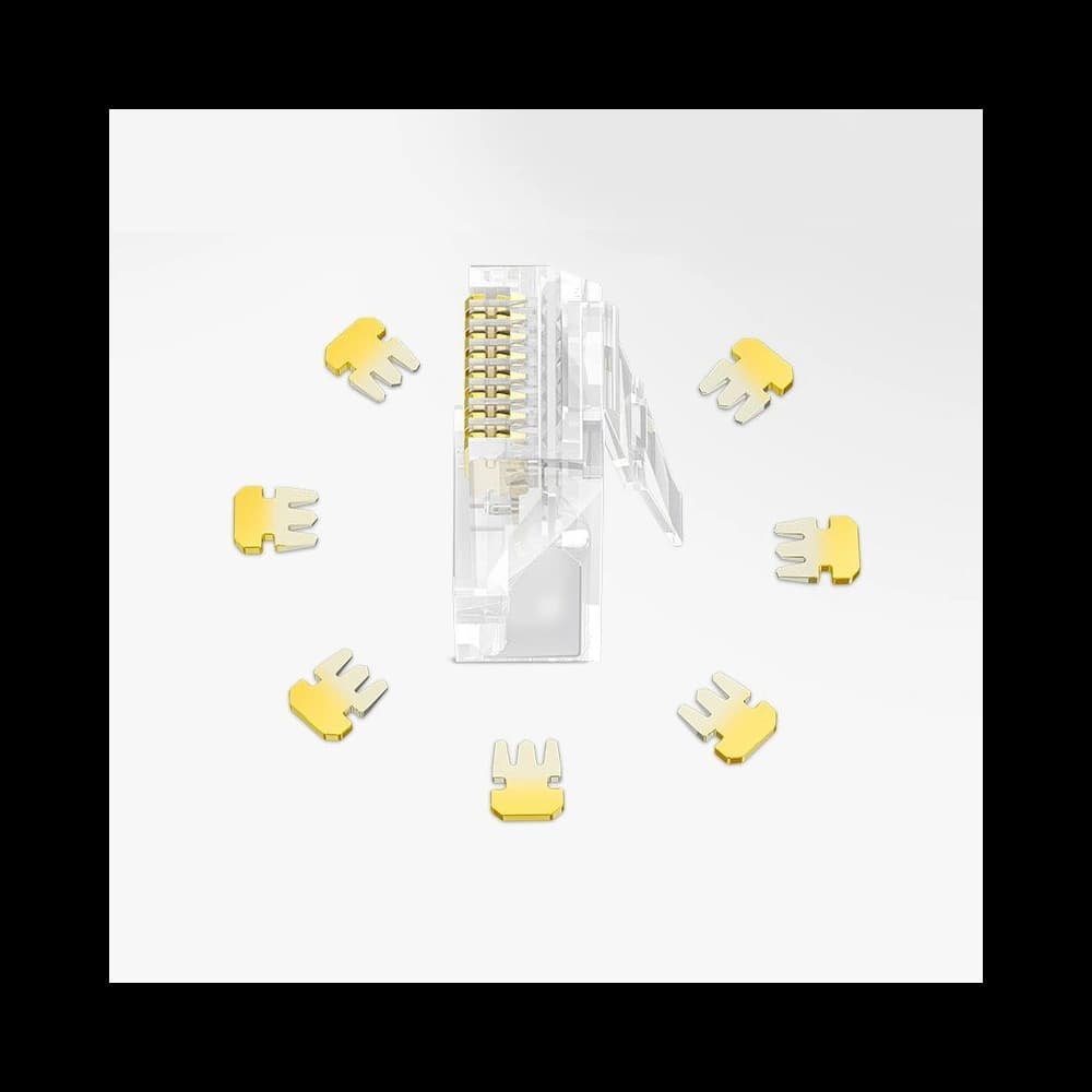 RJ45 zásuvka UGREEN NW120, Ethernet, 8P/8C, Cat.6/6e, UTP (100ks) - 4