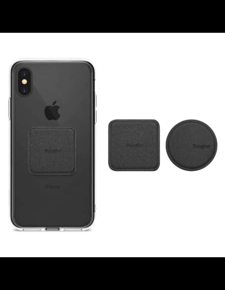 Plăci din PU Leather Metal pentru suportul magnetic Ringke Negru