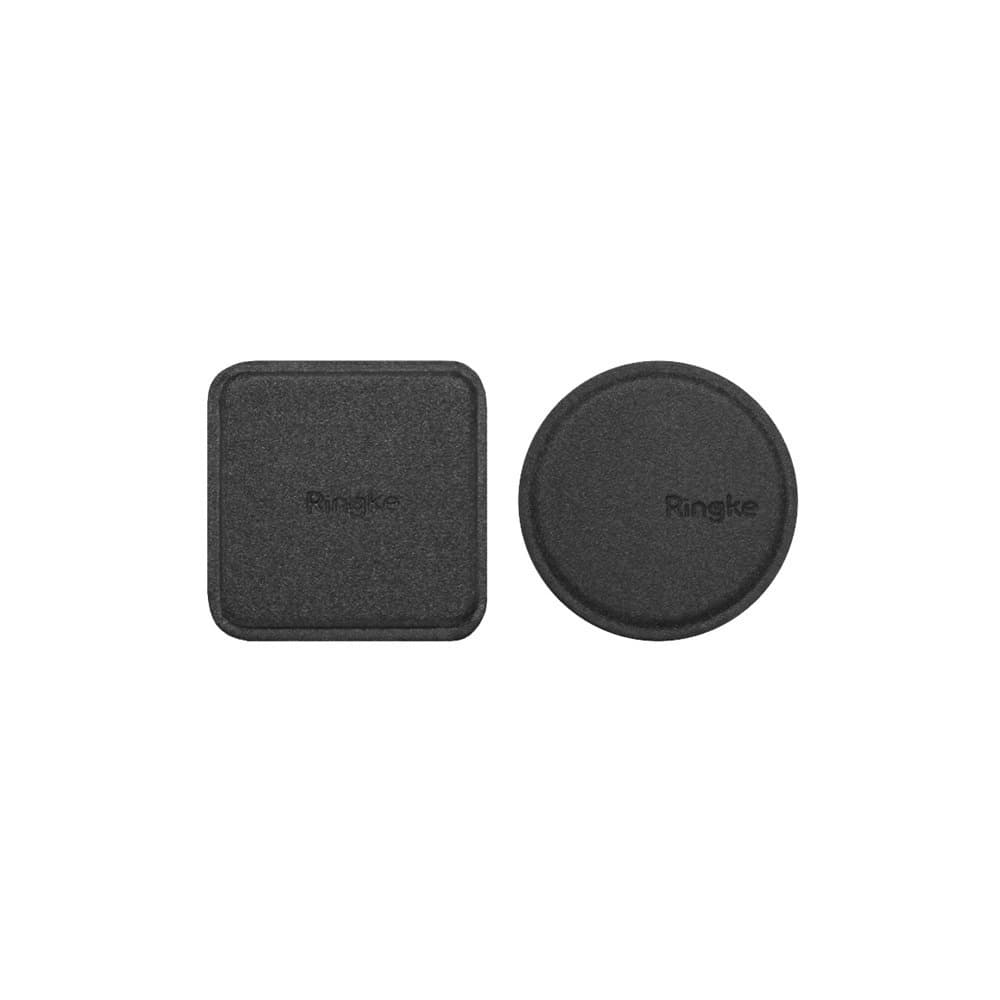Plăci din PU Leather Metal pentru suportul magnetic Ringke Negru - 2