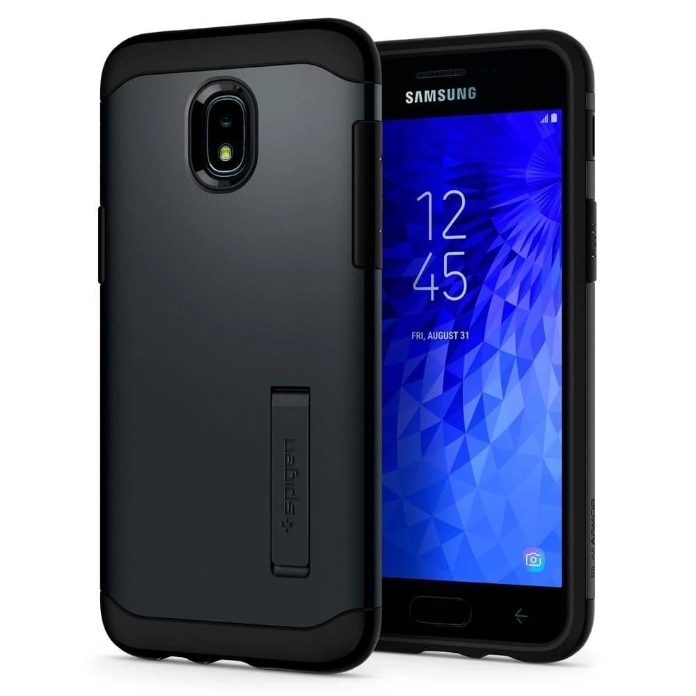Case Spigen Slim Armor Samsung Galaxy J3 2018 Metall-Schiefer