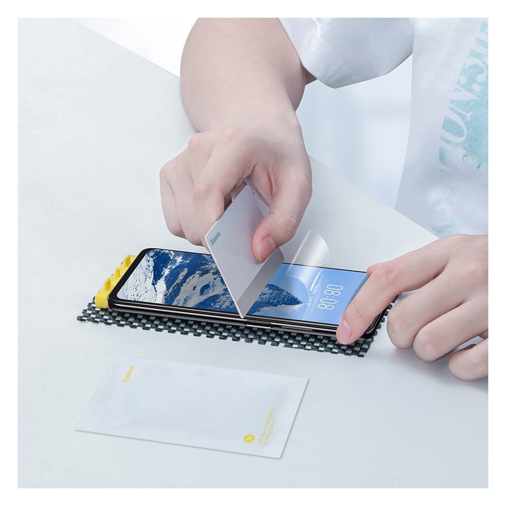 Baseus 0.15mm Full-screen Curved Surface Water Gel Protector 2-pack for Xiaomi Redmi K40/K40 Pro Transparent (SGMIK40-02) - 20