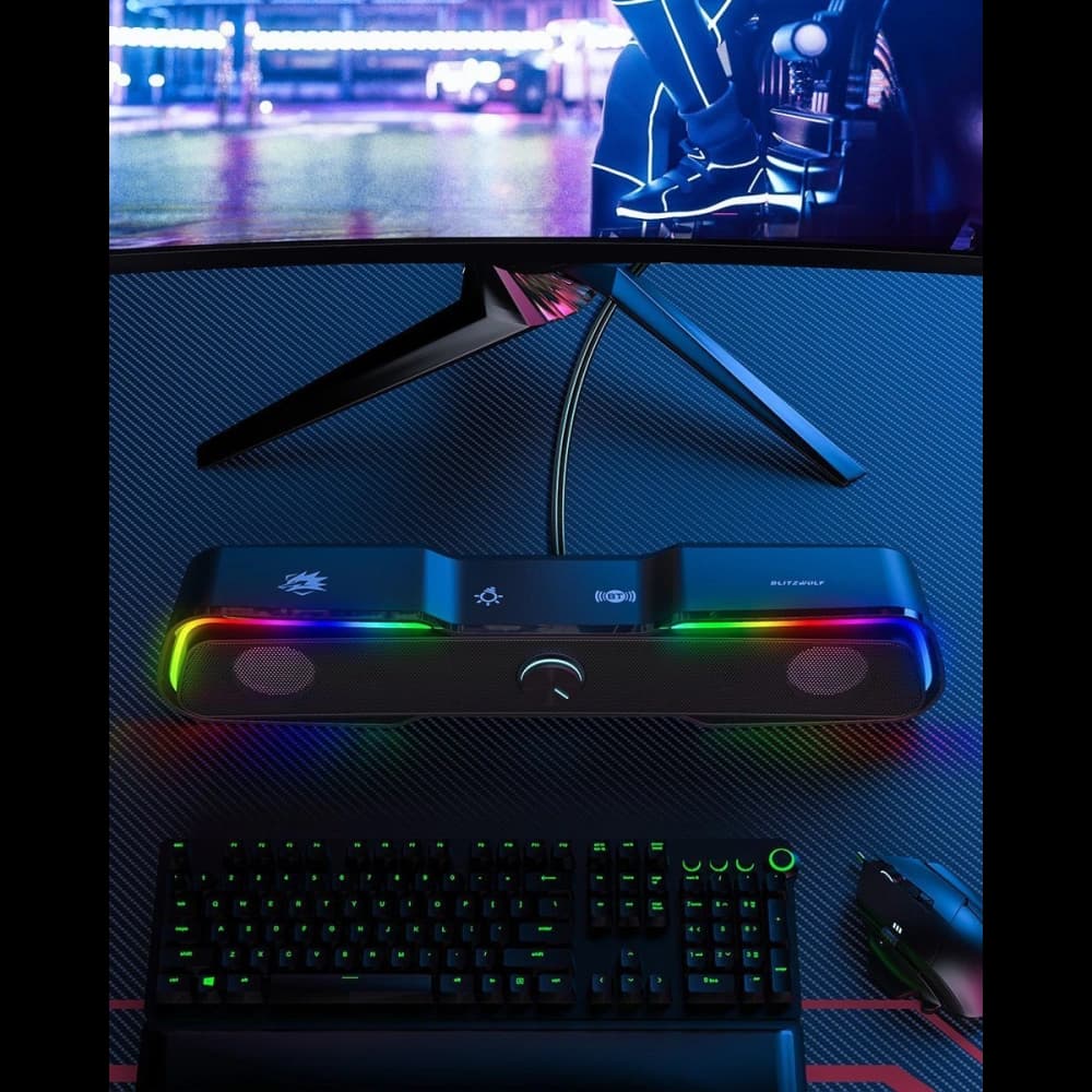Gălăgios de gaming BlitzWolf BW-GS1, RGB - 6