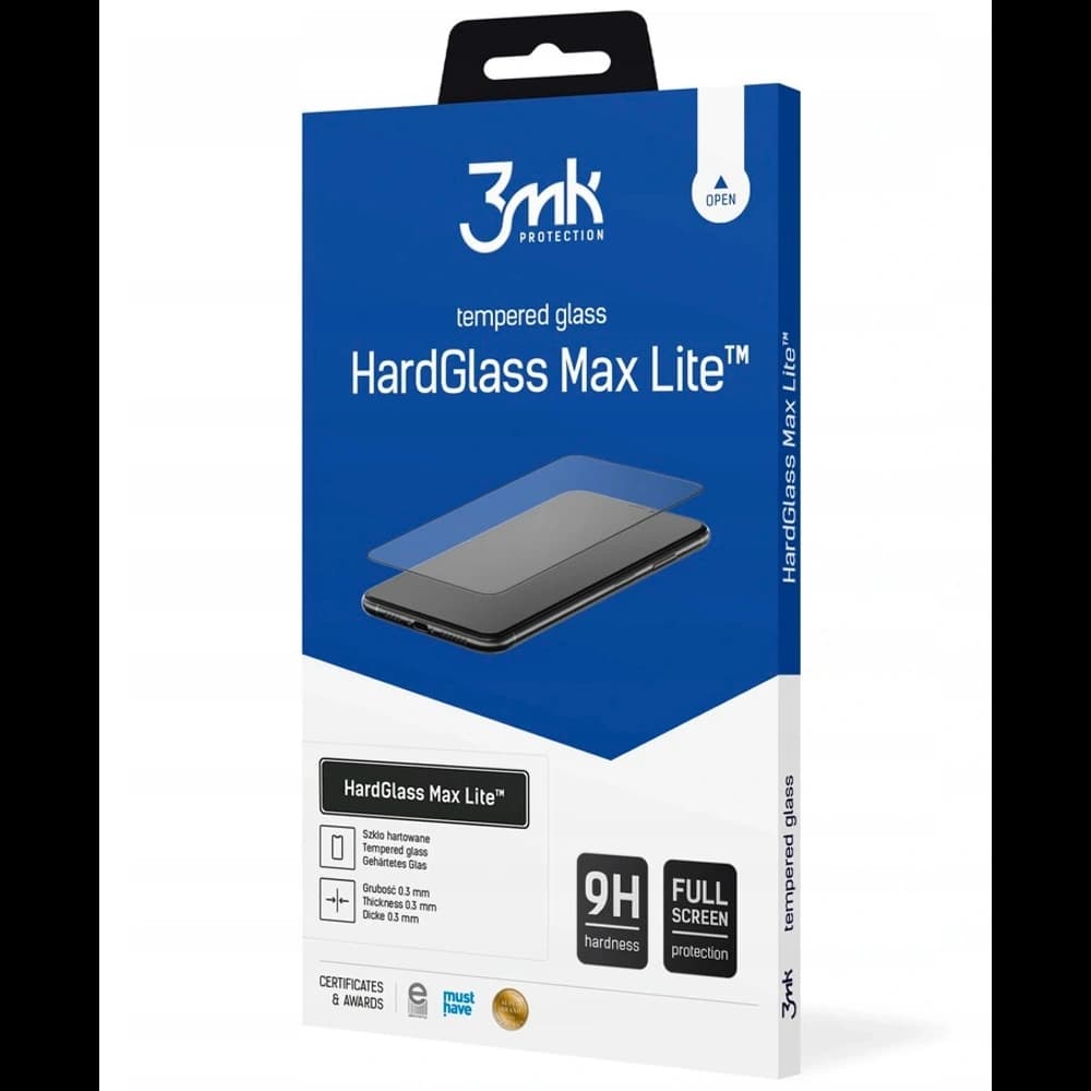 3MK Gehärtetes Glas HardGlass Max Lite Redmi Note 10 5G schwarz - 1