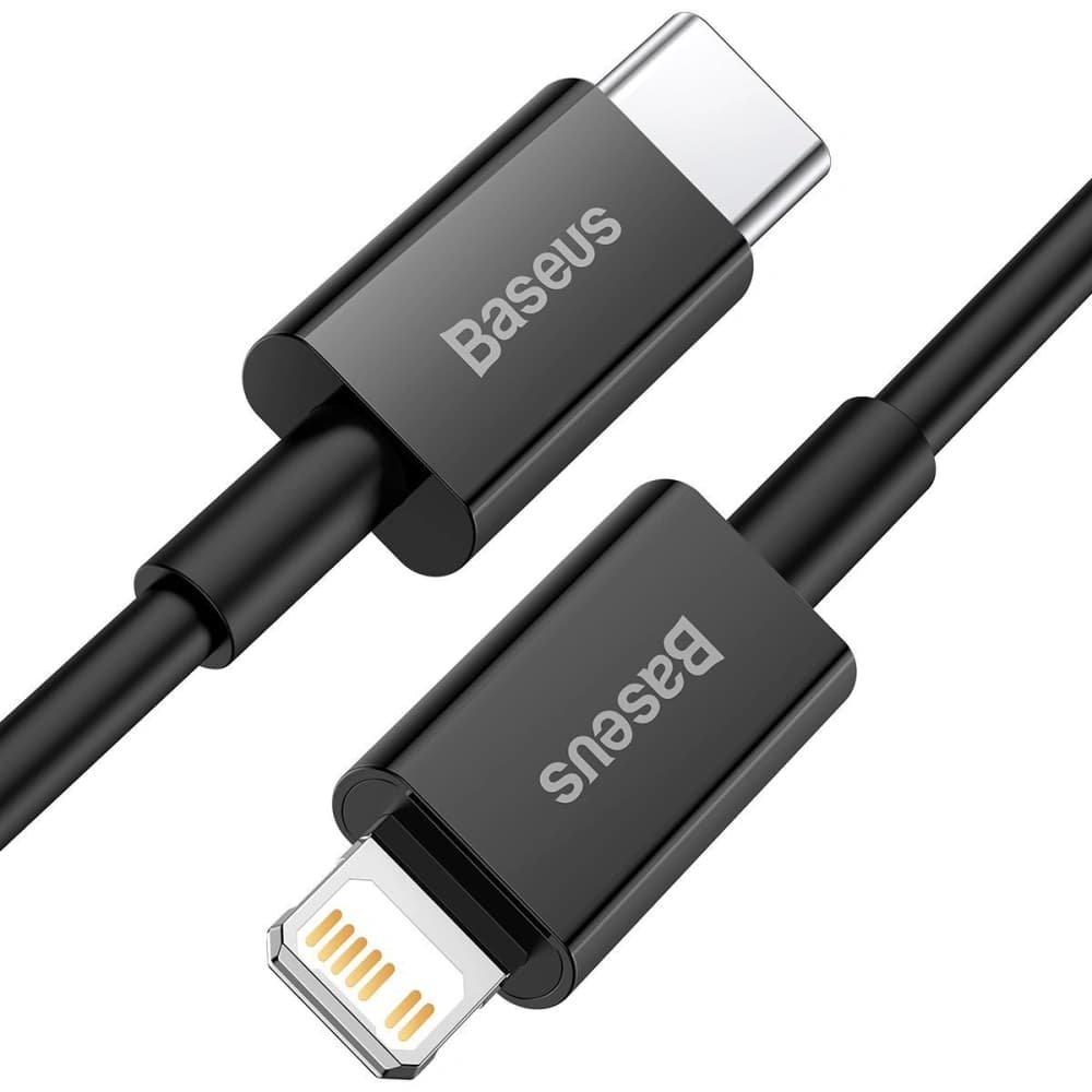 Kabel USB-C do Lightning Baseus Superior Series, 20W, PD, 1m (černý) - 2