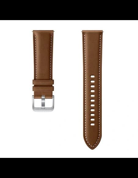 Pasek Samsung Galaxy Watch 22mm ET-SLR84LAEGEU Stitch Leather brązowy/brown