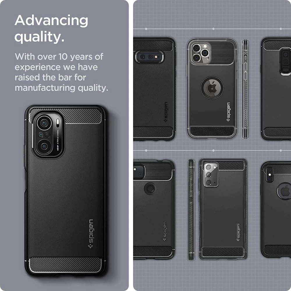Spigen Rugged Armor Xiaomi MI 11i/Pocophone F3 Matte Black - 4