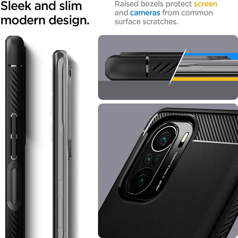 Spigen Rugged Armor Xiaomi MI 11i/Pocophone F3 Matte Black - 5