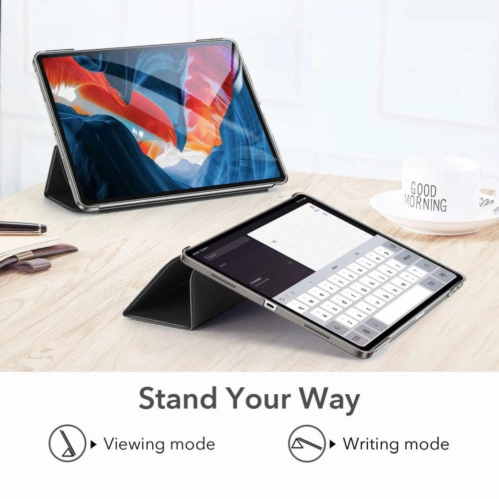 Etui ESR Ascend Trifold Apple iPad Pro 12.9 2021 (5. generație) Negru + Sticlă temperată - 7